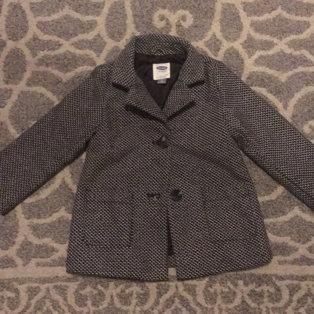 Girls tweed pea coat